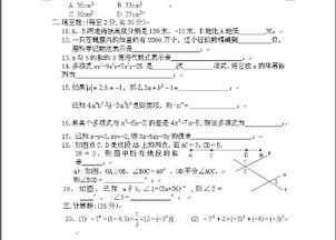 命一份初一数学期末综合期末试题 