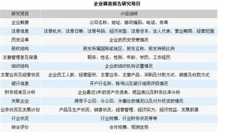 企业财务调研报告