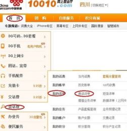 网上怎么查询电话单啊！