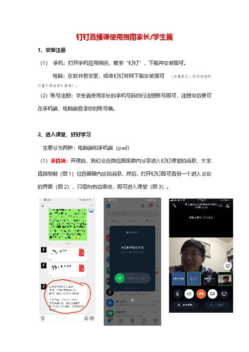 钉钉直播课使用指南家长 学生篇 