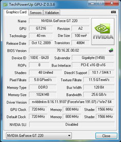 为什么在GPU Z中nvidia geforce gt220的GPU名称显示为NV43 