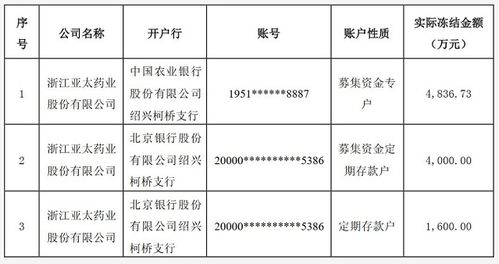 股票冻结金额