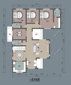 6套二层农村建房图纸,方正户型大气实用,我却还是更爱L型小院 