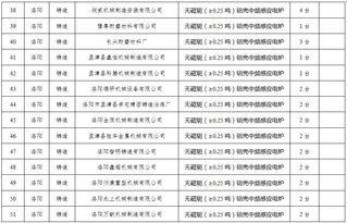 淘汰落后产能企业名单