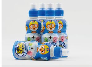 韩国进口 啵乐乐牛奶味饮料235ml 瓶