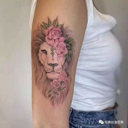 狮子纹身素材 