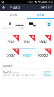 为啥支付宝的流量跟移动的差这么多...而且700m的和500m的差这么多 