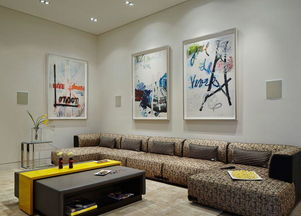 米色61 90平米二居室格调优雅现代简约风格照片墙实景图效果图 