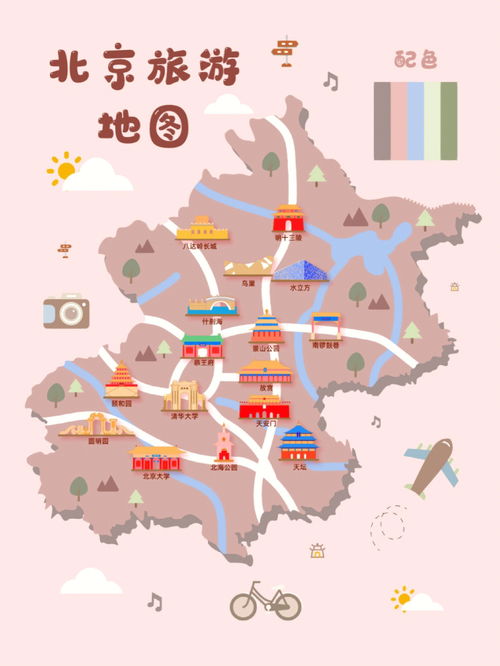北京旅遊攻略圖手繪帶你輕鬆遊覽中國首都的必看景點！