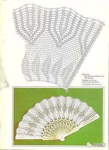 漂亮的钩织扇 别具一格的夏季用品