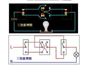 三联双控开关怎样走线？