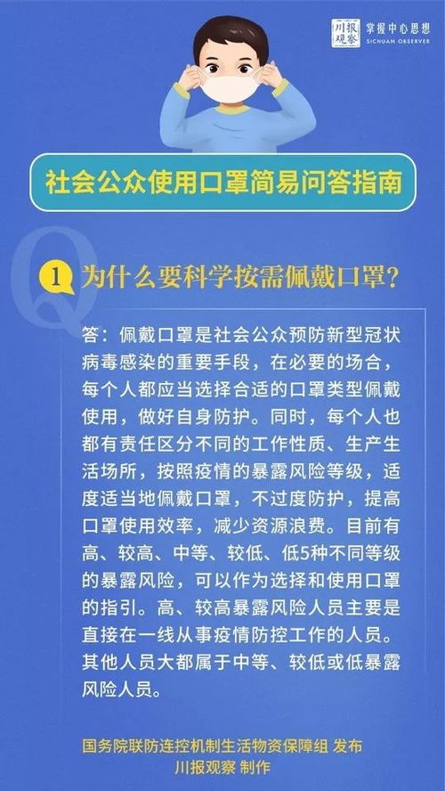 社会公众应该怎样使用口罩