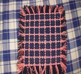 毛线编织坐垫方法 