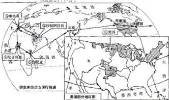 图,回答下列问题. 1 请填出图中字母所示 地理 事 