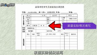 怎么填写高等学校学生及家庭情况调查表 