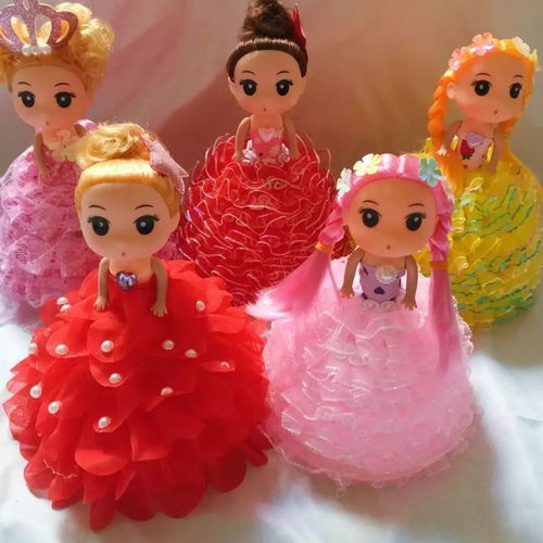 儿童发光玩具闪灯款娃娃材料包成品手工制作芭比娃娃带闪灯送教程