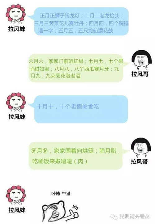 高难度老昆明顺口溜,知道三个算你狠