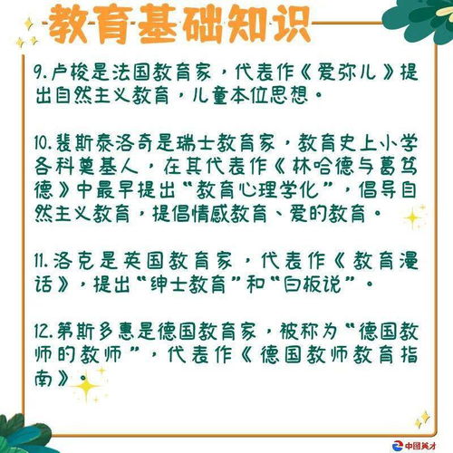 教师资格 科目二教育基础知识