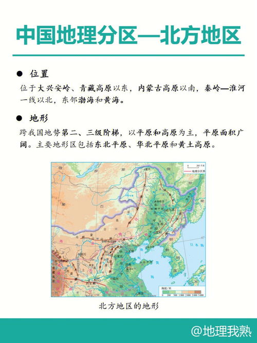 中国地理分区 北方地区 
