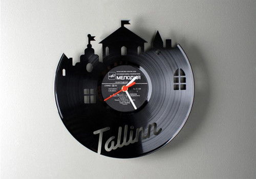 黑胶唱片的时钟 创意家居