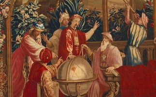 18世纪的 中国风 挂毯,康熙爷穿着喷火的西方龙