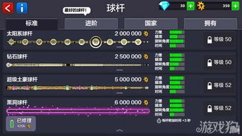 全民桌球最贵的金币球杆黑洞属性分析