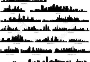 世界城市剪影矢量素材2模板免费下载 eps格式 编号16242931 千图网 