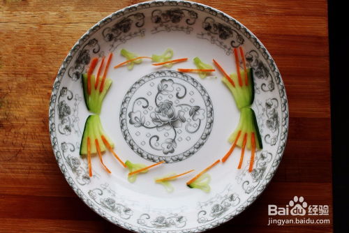 简单的黄瓜摆盘方法 