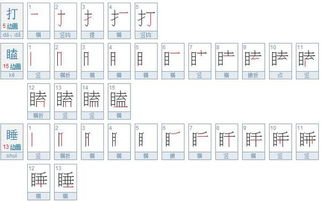 打瞌睡 共几画 