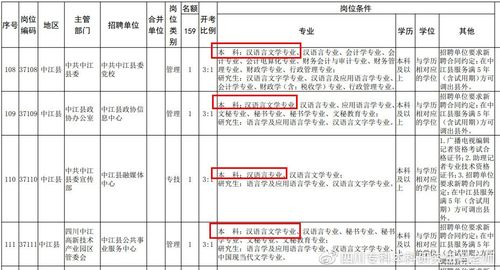 汉语言文学自考可报考公务员哪些职位