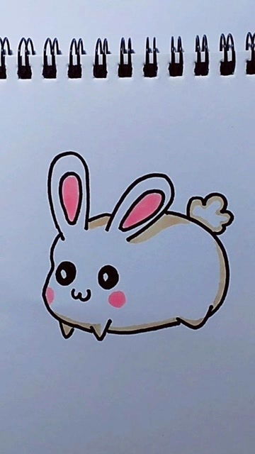 怎样画出超可爱的兔子头像？