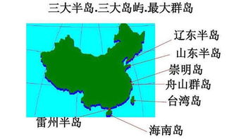 中国有哪三大岛屿 