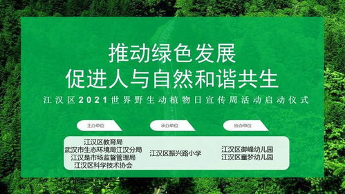 推动绿色发展 促进人与自然和谐共生 江汉区校园生态文明实践行之世界野生动植物日活动