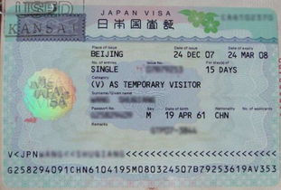 日本旅游签证和商务签证的区别