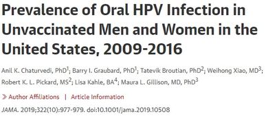 HPV疫苗普及也能造福男性 口腔致癌感染大幅降低