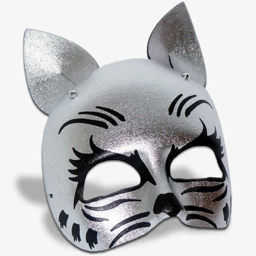 猫面具面具口罩图标 创意素材 口罩图标 