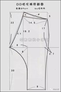 男童女童各种各样的裤子裁剪图 