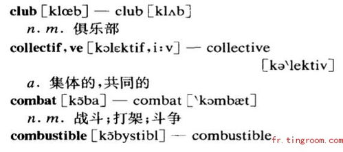 法英同形同义词26