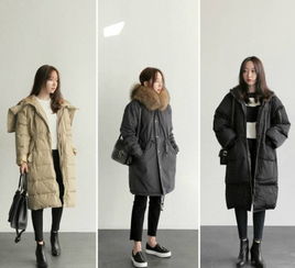 韩国冬季服装搭配图片,韩国女生冬天穿搭图片,韩国女生冬天穿衣搭配 