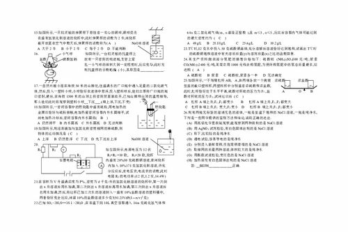 中考化学跨学科试题