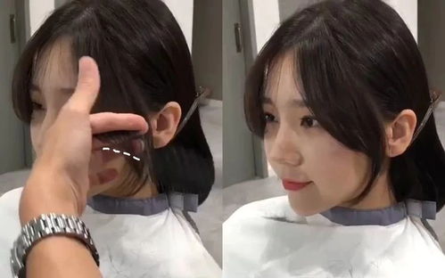 发型师分享八字刘海修剪技巧与整理方法,让你夏天刘海蓬松不贴脸