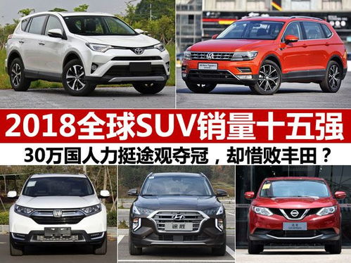 2018年全球SUV销量排行榜 销量十五强抢先出炉