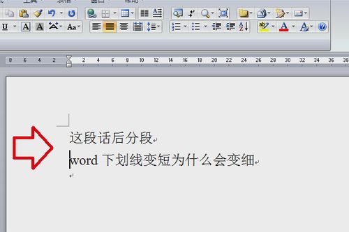 word中怎样将文字分段 