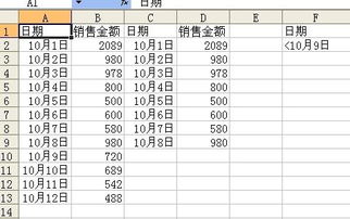 急求EXCEL日期范围筛选方法 