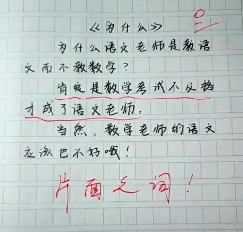 小学生作文 为什么 火了,仅6行不过百字,老师却怒打0分