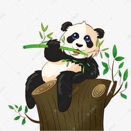 大熊猫吃竹子素材图片免费下载 千库网 