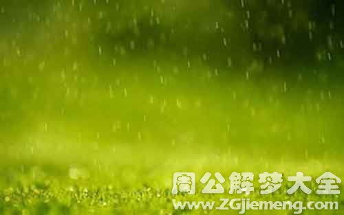 梦见春雨是什么意思 梦到春雨好不好 大鱼解梦网 