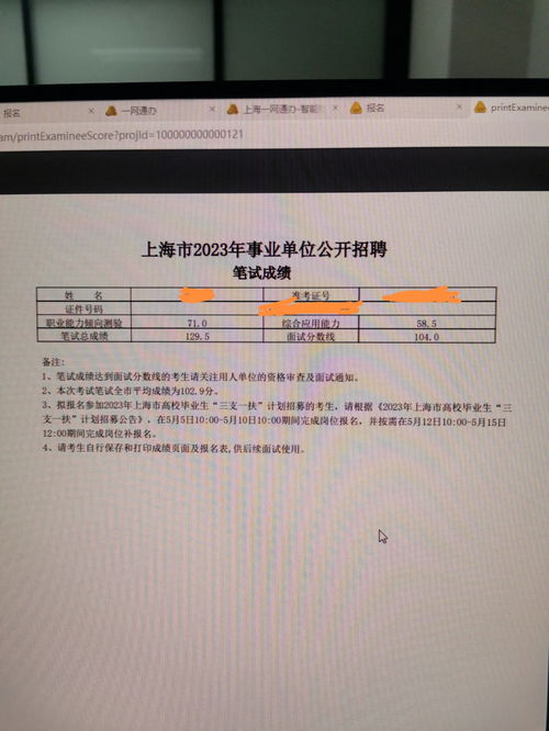 上海事业单位考试成绩查询,上海事业单位成绩怎么查询(图1)