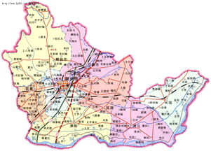 新乡政区地图