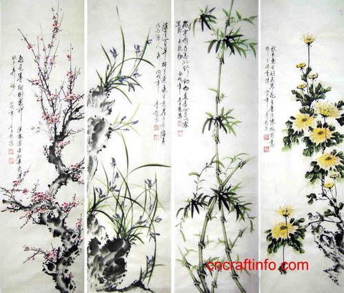 花中四君子 菊 木棉宝宝奉上 水粉画 菊花 作品